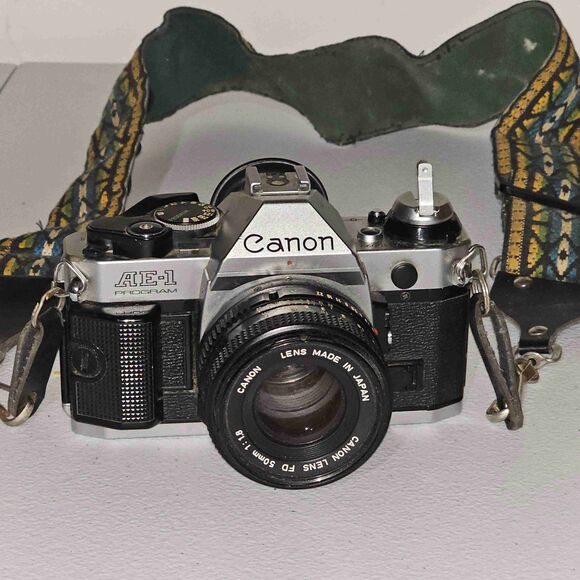 Canon Other - Canon AE1 Program Camera Black 35mm Film Manual Focus SLR